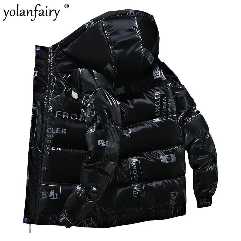 

Men's Down Jacket 2022 New Fall Winter Trend Jackets Mens Clothing Korean Hooded Light Black Puffer Clothes Winter Coat Veste FC
