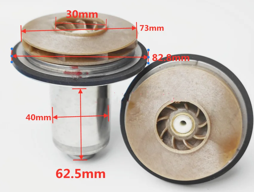 Rotore Del Motore Della Pompa Di Circolazione Dell'Acqua Della Parte Della Caldaia A Gas/Foglie Dell'Acqua Per Grundfos Ups15-60 E Ups15-70