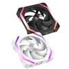 JUMPEAK CS120 ARGB ventilador de refrigeración 360mm 240mm Modular apilable empalme PWM silencioso 120mm RGB ventiladores para juegos PC caja enfriador de agua