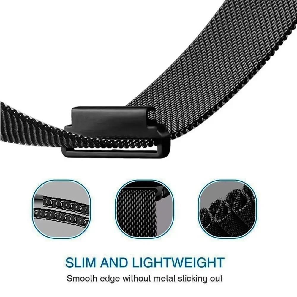 Milanese Loop Magnetic Metal Bracelet Wristband Strap