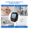 SK18 Digital Socket Tester EU US UK Plug Polarity Detection Large LCD Socket Wiring Diagnosis Voltage Display RCD Test 6