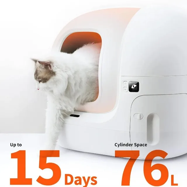 Automatic C-at Box Self Cleaning with App Control Sm-art C-at Toilet for Multiple Large Cats Global Version 3