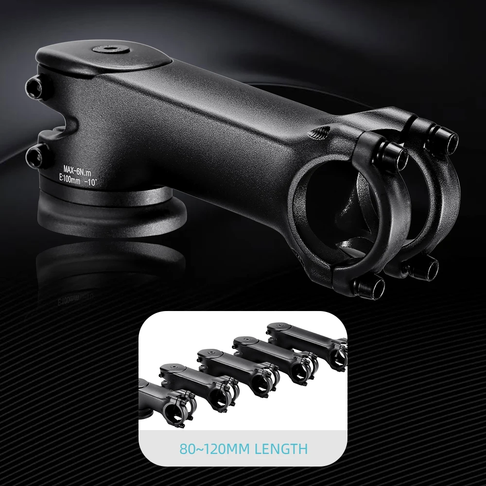 RYET Road Bike Stem with Aero Spacers 3D Racing 10° 35mm Height 28.6x31.8mm 70/80/90/100