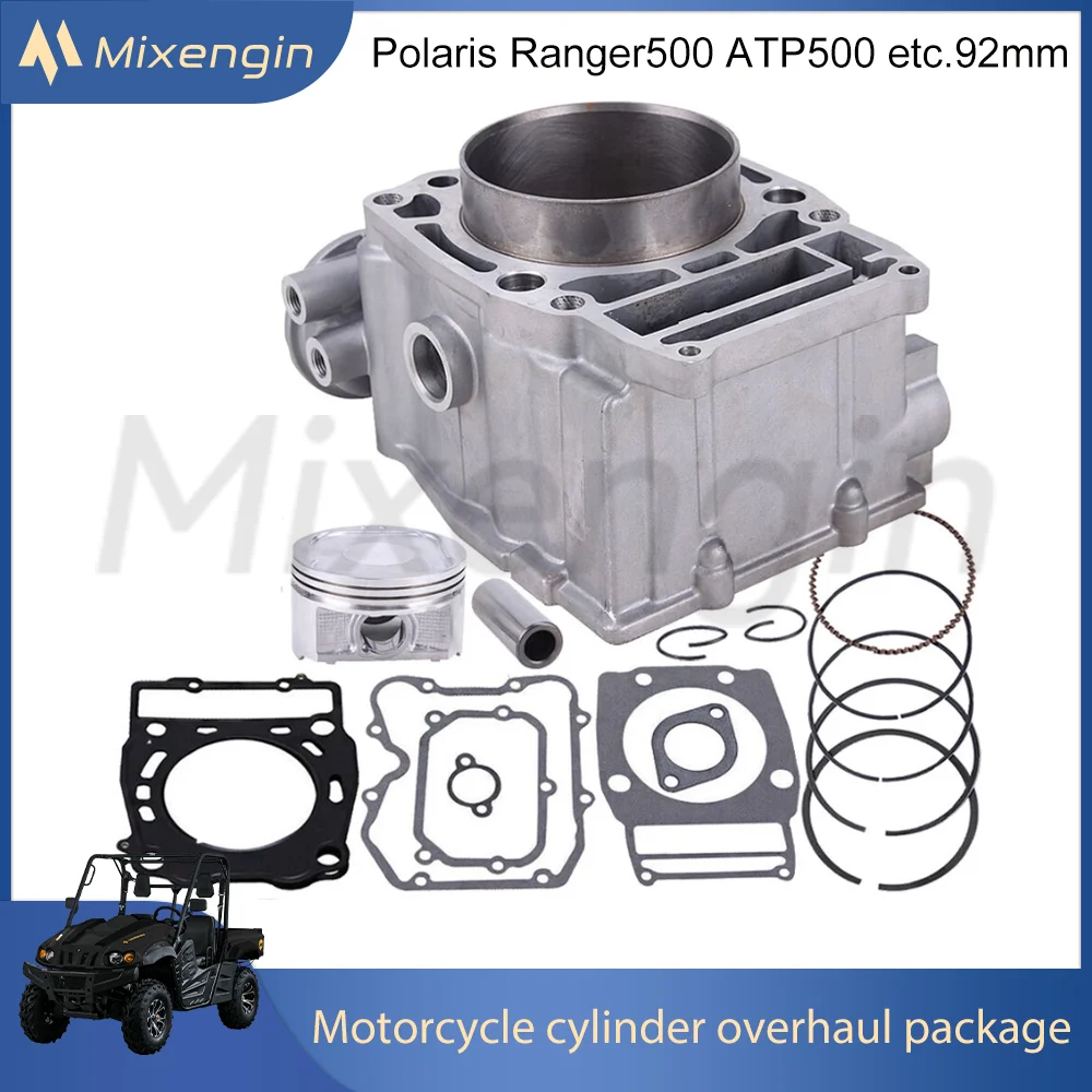 

Bore 92mm Motorcycle cylinder piston gasket Kit for Polaris RANGER500 SCRAMBLER500 SPORTSMAN500 ATP500 3085526 3086811 1996-2013