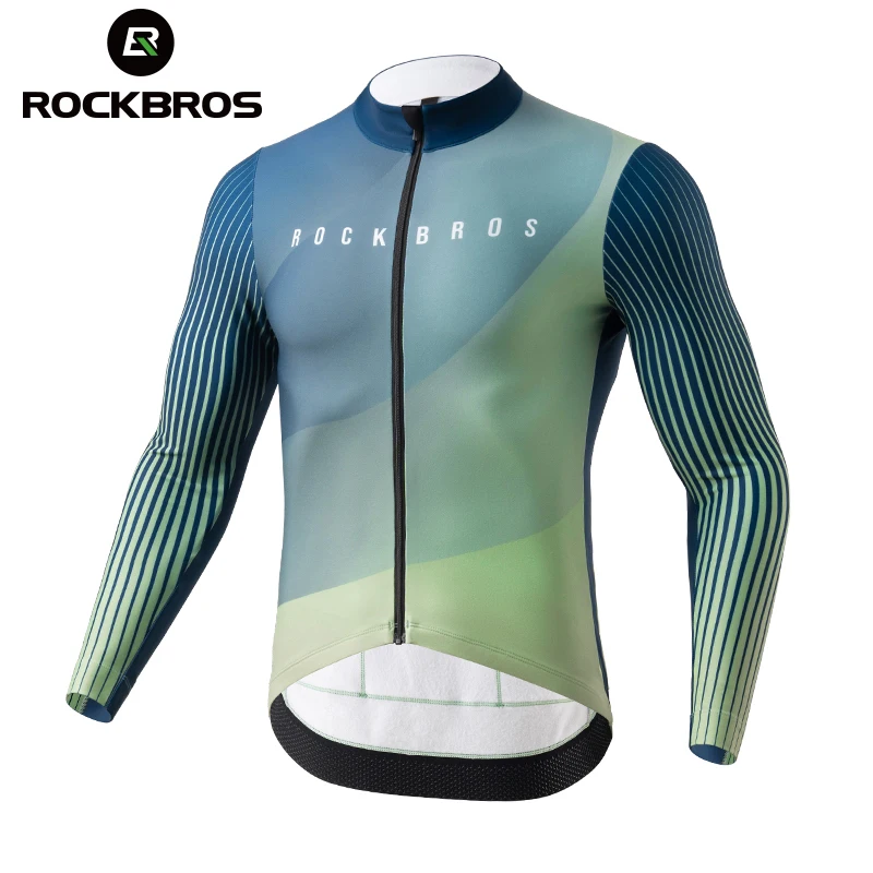 ROCKBROS ZM007 Autumn Winter Cycling Jacket Fleece Bicycle Clothing for Men Women MTB Road Professional Training Jersey Warm Jacket