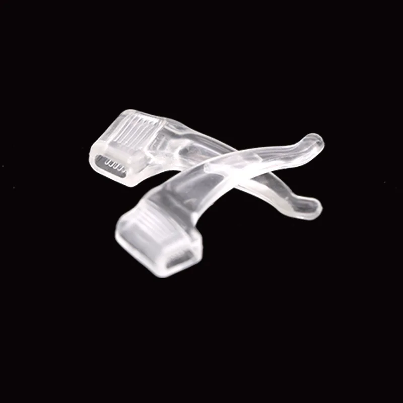 HARFINGTON 20 Pairs Glasses Ear Grip Silicone Anti-slip Ear Hook Eyewear Retainer Eyeglass Temple Tip Holder For Daily Wear Glasses Sunglasses Reading Eyeglasses, Black