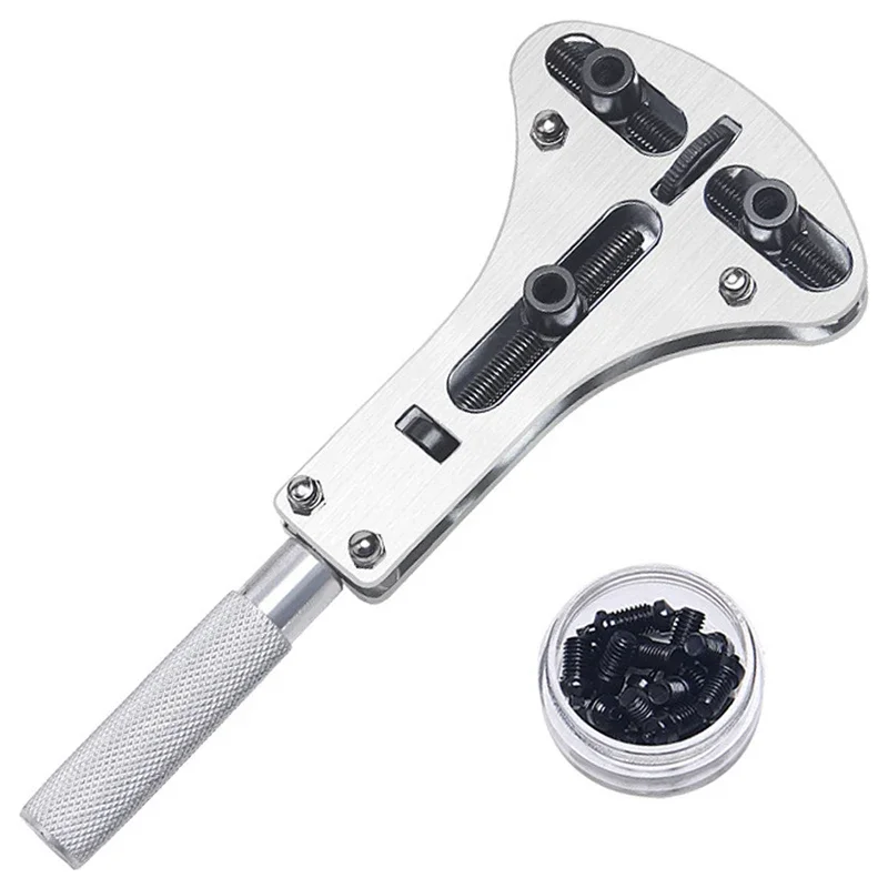 Premium Watch Repair Tool Kit - Adjustable Back Cover Opener with Movement Holder