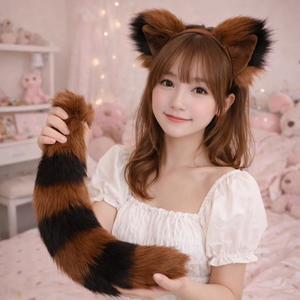 Ensemble oreilles et queue de chat, accessoires de cosplay anime ...