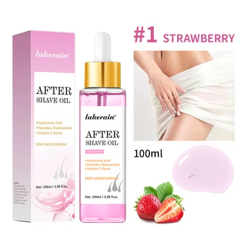 Olio dopobarba alla fragola da donna per una pelle liscia idrata l'olio da barba morbido per servire olio da barba veramente dopo il rasatura alla fragola Cura della pelle 1