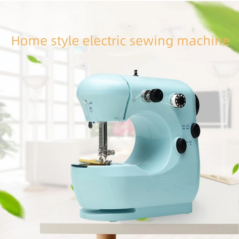 

Mini Portable Miniature Sewing Machine, Desktop Foot Pedal, Night Light, Straight Line Cutter, Automatic Winding Mending, Househ