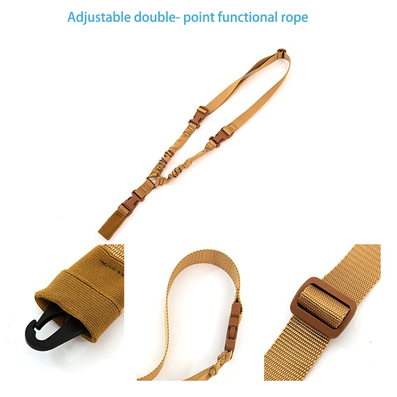 Ceinture pour fusil de chasse, équipement tactique à Point unique, sangle d'épaule, corde de fusil, ceinture avec boucle en métal