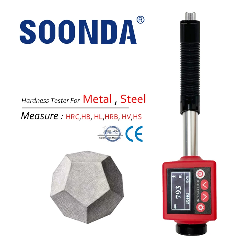 6in1 Digital Metal Hardness Tester For Stainless Steel Range Hrc,hrb