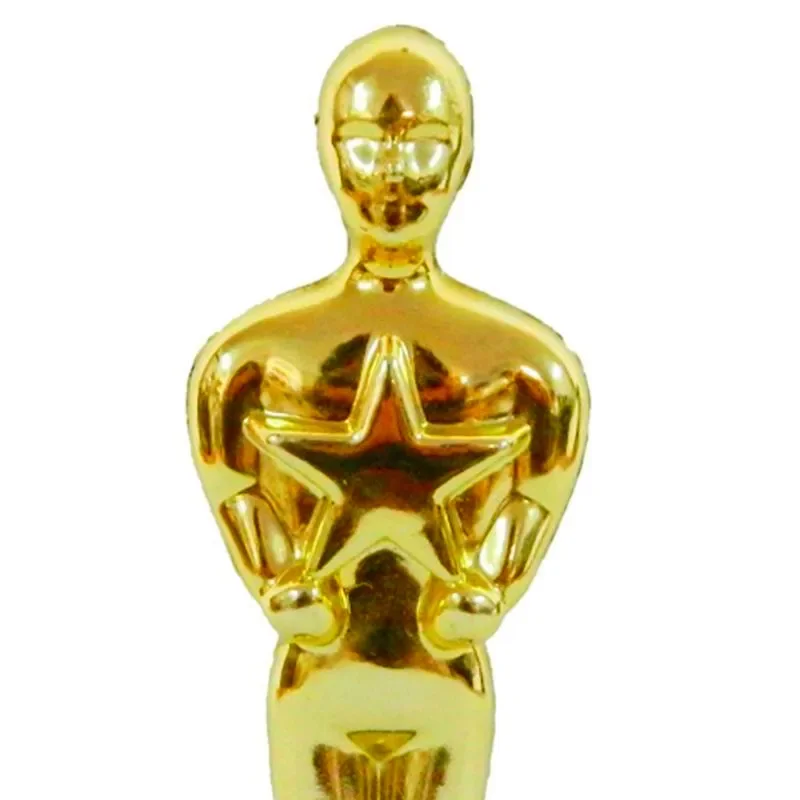 Oscar Statuette Toy Golden Trophies Reward Cookie Pottery Reusable Baking Decoration  Accessories Motivating Prize Toy Gifts 3