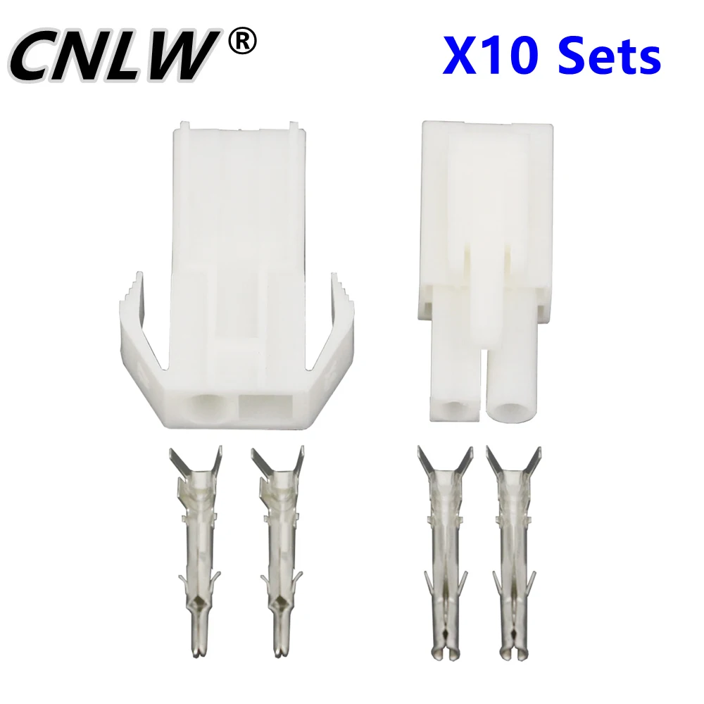 10 ชุด EL-2P ขนาดเล็ก tamiya อิเล็กทรอนิกส์ตัวเชื่อมต่อ 4.5 มม.,EL-4.5 2P Multipole ตัวเชื่อมต่อชายและหญิงปลั๊ก + เทอร์มินัล 1