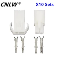 10 ชุด EL-2P ขนาดเล็ก tamiya อิเล็กทรอนิกส์ตัวเชื่อมต่อ 4.5 มม.,EL-4.5 2P Multipole ตัวเชื่อมต่อชายและหญิงปลั๊ก + เทอร์มินัล 1