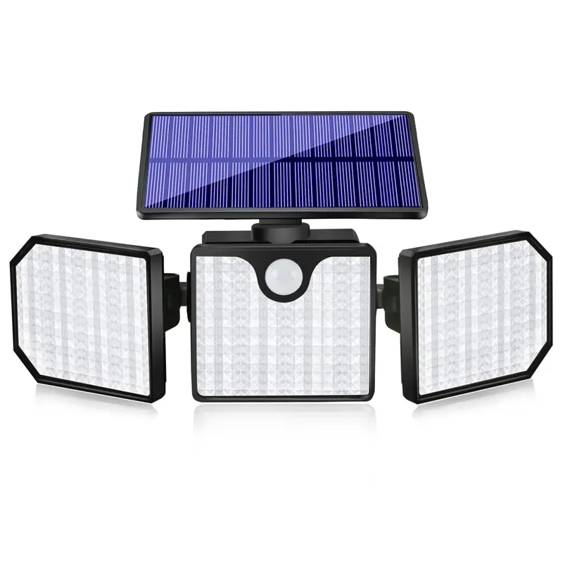 1PC Solar Wall Lamp Street Lamp Lighting Outdoor Waterproof Human Body Infrared Sensor Lamp Garden Lamp 230LED Floodlight