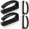 4 Pcs Hard Nail Brush Manicure Pedicure Scrubbing Tool Kit Multifunction Tools 3