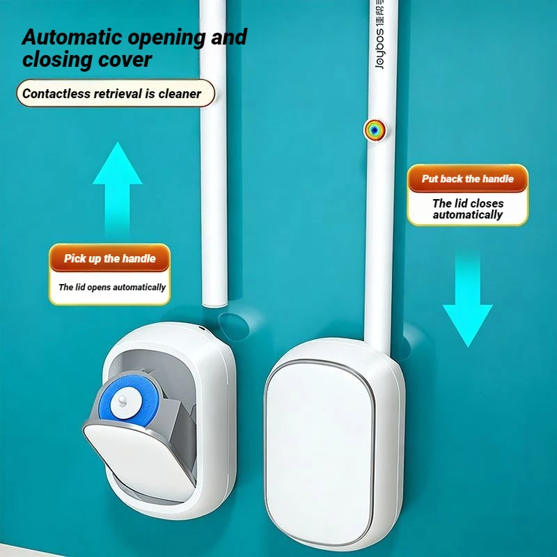 Joybos Disposable Wall Hanging Cleaning Toilet Brush with Holder - Image 2