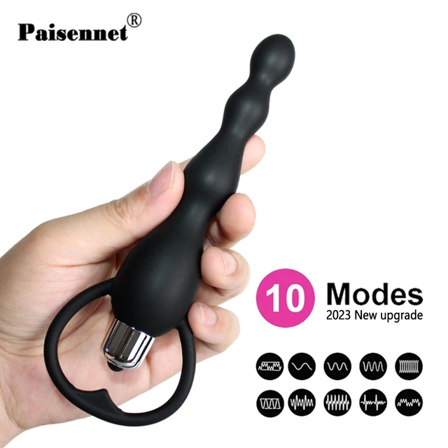 Anal Vibrator For Women Anal Beads Vibrators Gay Prostate Massage Smooth Butt Soft Silicone Plugs Dildo Anal Vibrator Sex Toy For Women Anal Beads Vibrators Gay Prostate Massage Smooth Butt Soft Silicone