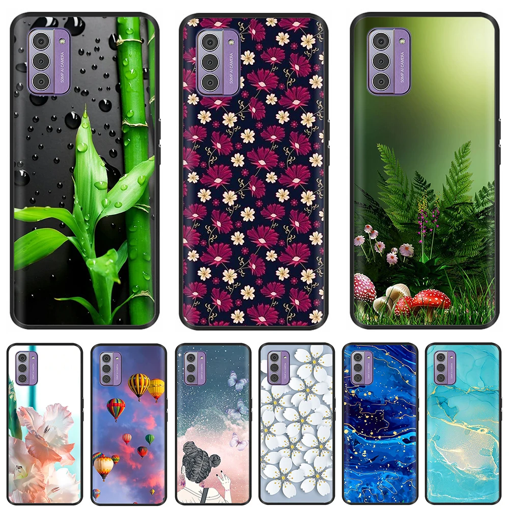Per Nokia G42 5G Custodia 6.56 Pollici Daisy Ginkgo Verniciato Morbido Silicone Cover Posteriore Del Telefono Per Nokia G42 G 42 Nokiag42 Case Fundas