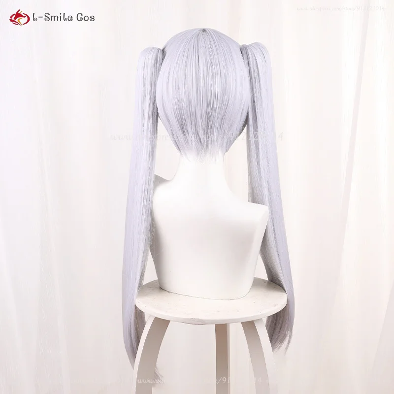 Frierenn Cosplay Perücke 65cm Silberweiß Synthetik Hitzebeständig Anime Halloween 18 Frierenn Cosplay Perücke 65cm Silberweiß Synthetik Hitzebeständig Anime Halloween 7