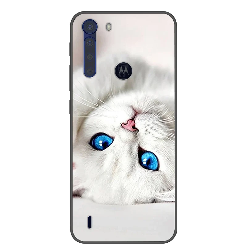 Fashionable Cool Soft Silicone Cover for Motorola One Fusion+ Phone