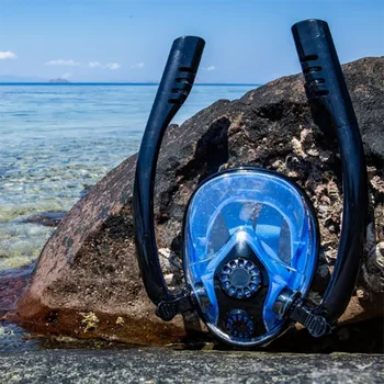 Seaview 180° Full Face Snorkel Mask - Wide-Eye Panoramic Vision, Advanced Anti-Fog Leak-Proof - for Adults Underwater Adventures 4