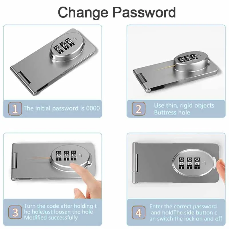 Drawer Combination Lock Home Multifunctional Child Safety Protection Lock for Drawer Cabinets Mechanical Password Locks