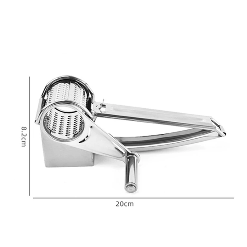 Stainless Steel Cheese Grater Hand Crank Rotary Blades Vegetable Chopper  Multifunctional Kitchen Gadget - AliExpress
