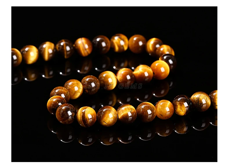 Großhandel Natürliche Gelbe Tigerauge Stein Perle Lose Spacer 4 6 8 10 12mm Für Schmuck Machen Diy Halskette armband Accessoy – Detail 10