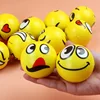6Pcs/lot 6.3cm Smile Face Foam Ball Squeeze Stress Ball Outdoor Sports Relief Toy Hand Wrist Exercise PU Toy Balls For Children 3