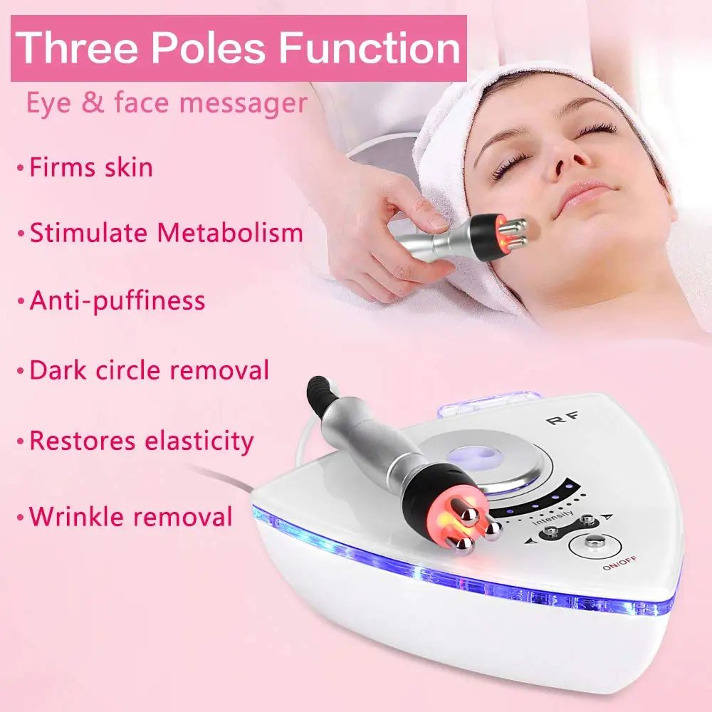 2IN1 RF Tripolar Machine Skin Tightening Rejuvenation Facial Beauty Device Eye Face Anti Wrinkle Whitening Body Slimming Machine
