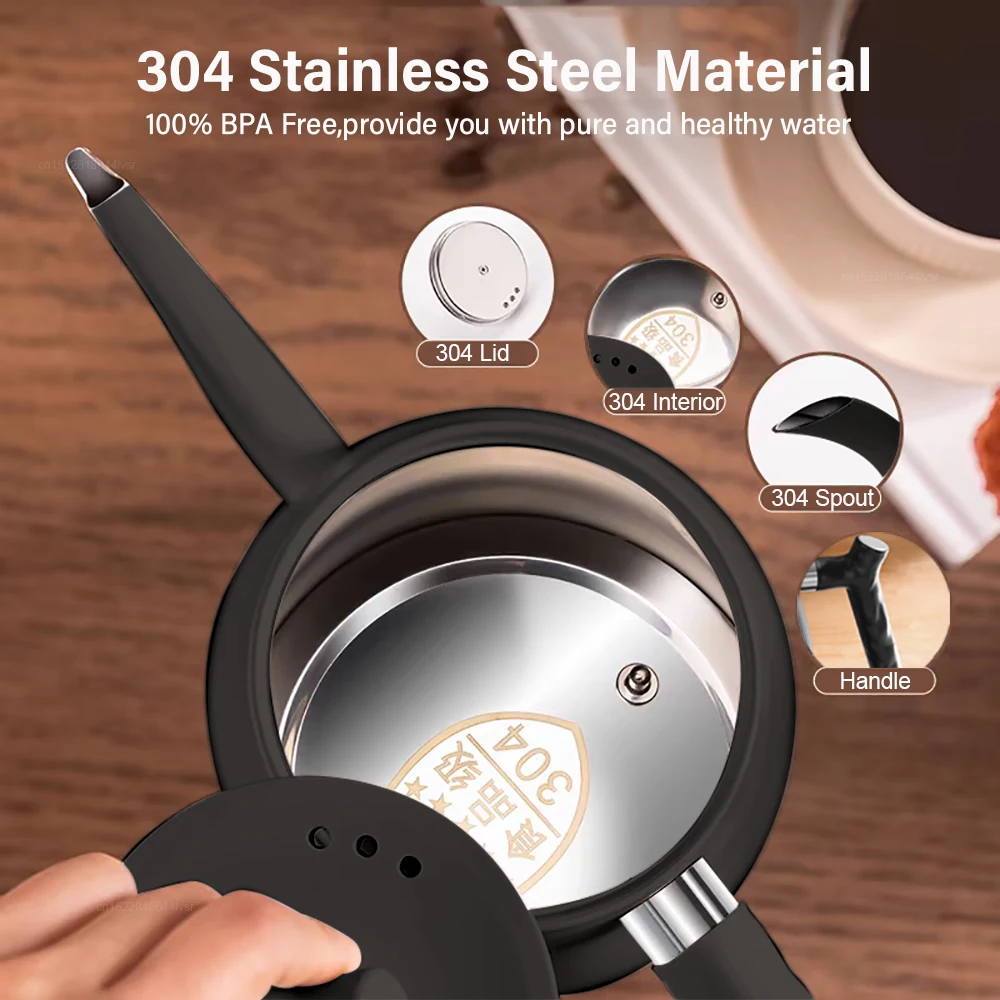 Gooseneck Electric Kettle with Temperature Control Electric Coffee Pot Gooseneck Kettle Electric Water Kettle Electric Teapot 6