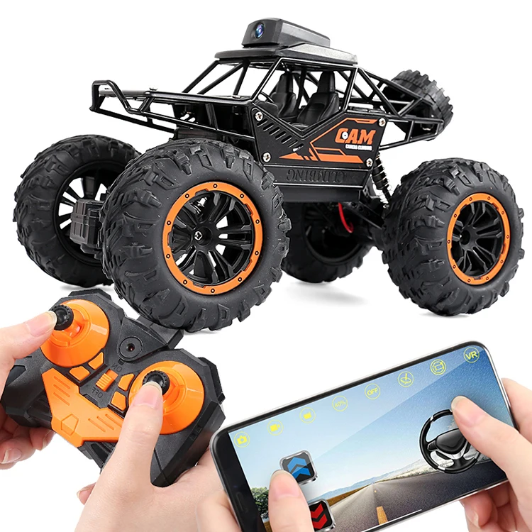 Rc Car 1/18 Hd Camera App Control Wifi Buggy All Terrain Off Road Vehicle Electric Trucks Toys for Boys Climbing Car
