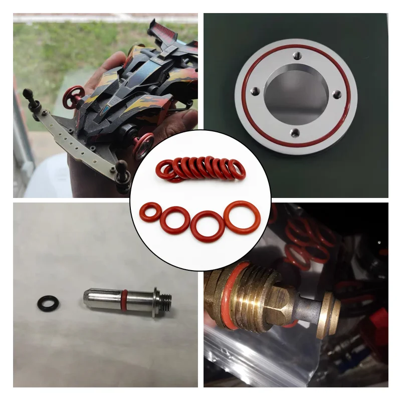 O ring seal set rubber seal ring VMQ NBR FKM O Ring Silicone Nitrile Rubber Car Gaskets Corrosion High Temperature Oil Resist Seal Washer