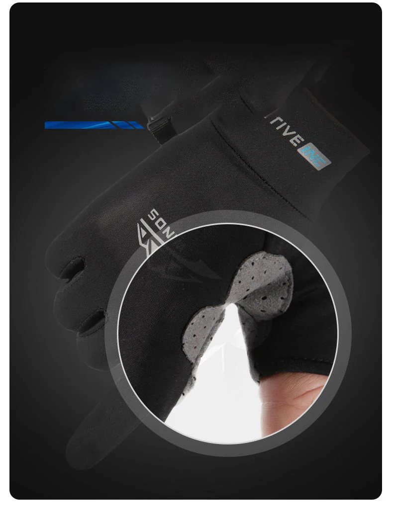 Summer Ice Silk Men Gloves Thin Light Sports Driving Fingerless Outdoors Fishing Women Cycling Run Non-Slip Touchscreen Gloves