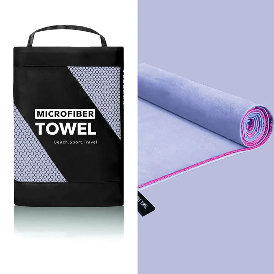 Grande serviette de plage microfibre anti-sable séchage rapide_voghion.com