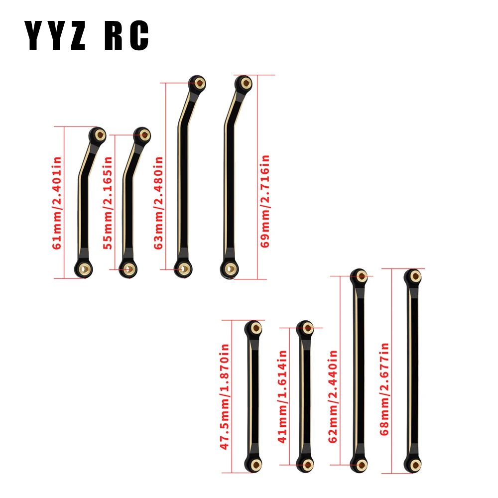 Brass Steering Knuckle and Front Outer Portal Housing 68.7g For Redcat Ascent-18 Rc Car Upgrade Parts Crawler Accessories 1/18 6