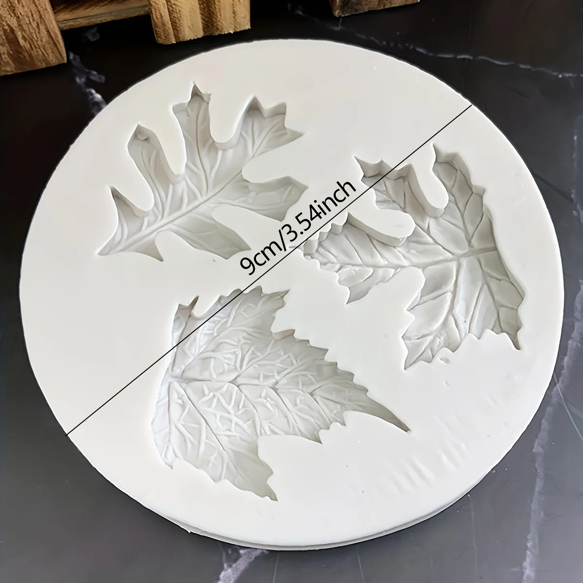 1PC - Maple Leaf Baking Silicone Mold Baking Maple Leaf Green Leaf Cake Decoration Chocolate Mold Clay Mold