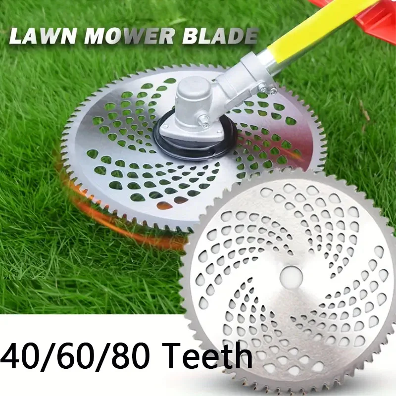 

40/60/80 Teeth Grass Trimmer Head Blade Wood Brush Cutter Disc Compatible With Lawn Mower Weed Lawnmower Parts Garden Power Tool