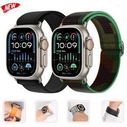 Nylon Elastic Strap for Apple Strap Ultra2 9 8 7 49mm 45mm 41mm Wild Diameter Bracelet for IWatch 6 5 4 SE 44mm 42mm 40mm 38mm