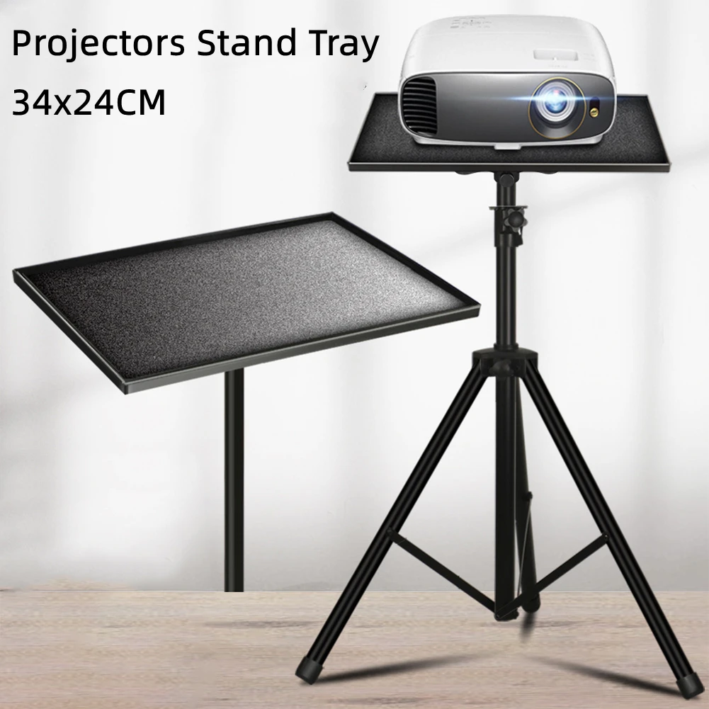 Holder Projectors Stand Tray Tripod Supports 1/4in Adapter 1X 34*24cm Black For Laptop Bracket High Quality Practical
