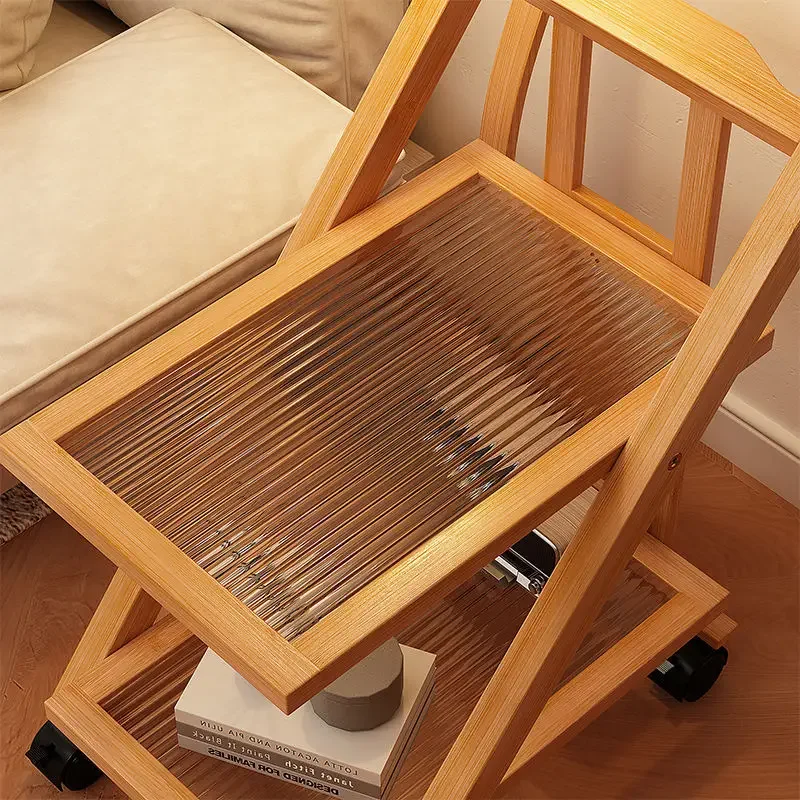Bedroom Home Foldable Cart Side Table Bedside Table Living Room Sofa Side Cabinet Removable Storage Coffee Storage Rack