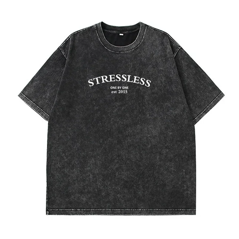 Baumwolle Gewaschen T-shirt für Frauen Neue Haltung Mode Leopard Drucke Tops Lose Oansatz Übergroßen Kurzarm Y2k Weibliche Kleidung – Detail 5