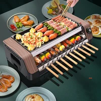Household Automatic Rotating Smokeless Home Barbecue Hot Dog Automatic Rotating Barbecue Machine Mutton Skewers Barbecue Machine 1