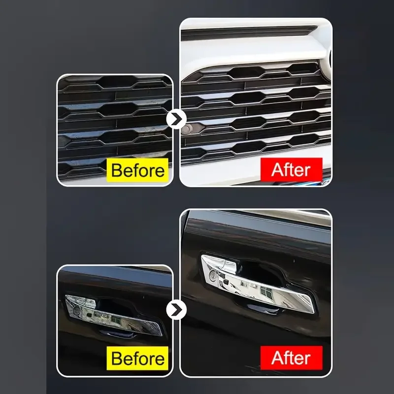 Pro Chrome Restorer Gel-Erase Oxidation & Scratches Anti-Rust UV Shield for Grilles/Exhaust Tips (2-Pack) paint rust remover metal rust remover metal polish