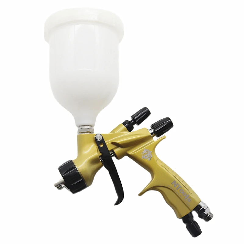 HVLP Paint Spray Gun Gravity Spray Gun 1.3mm With 600CC Paint Tank For Painting Car Aerograph Repair Spray Gun Air Tools 3