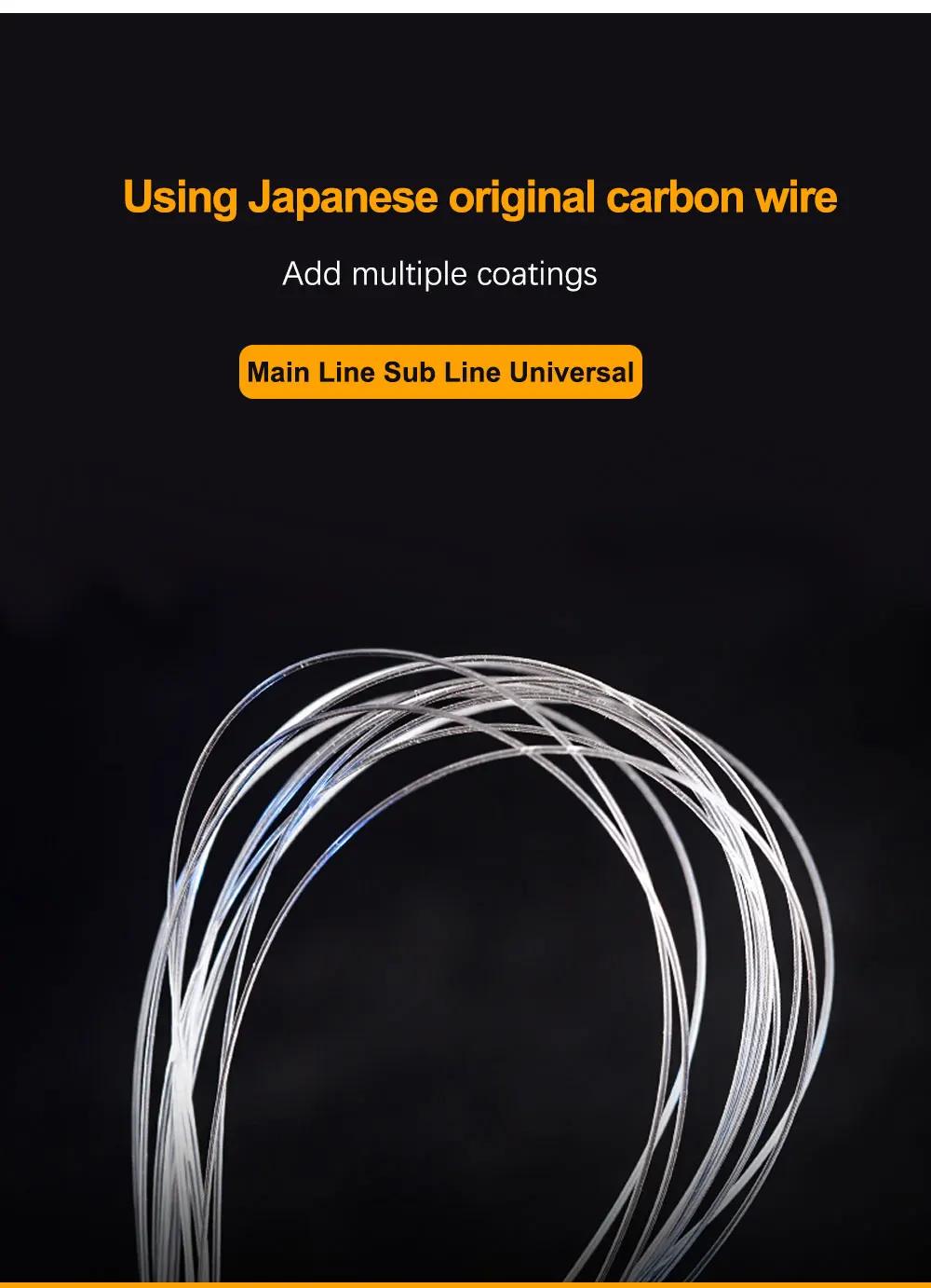 FTK 50M 100% Carbon Faser Linie Japan 0,14 MM-0,60 MM Schnell Sinkende Fluorkohlenstoff Angelschnur Köder Führer 5,5 LB-62,7 LB – Detail 11