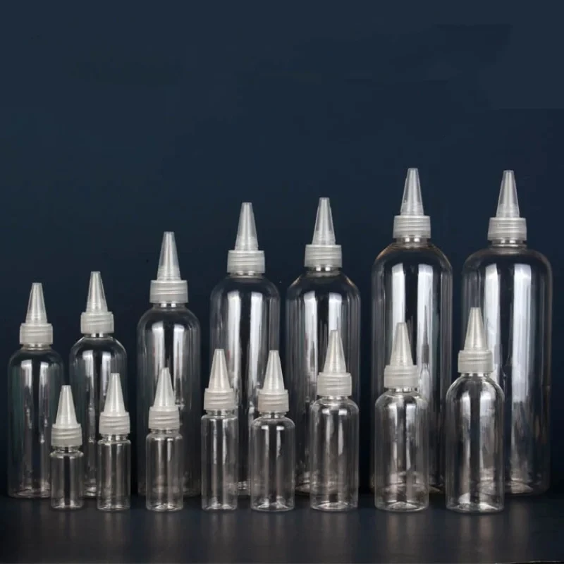 5/10/30/50/60/100/120ml Empty Dropper Bottle Transparent Plastic Refillable Nozzle Dropper with Cap Squeeze Bottle Refill refillable bottles