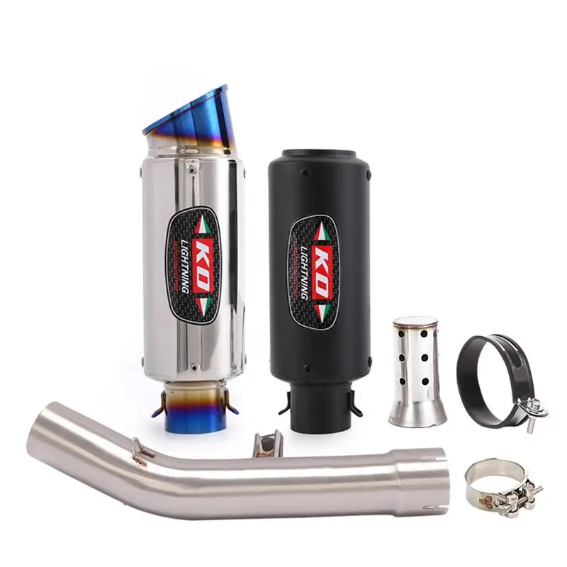 FOR SUZUKI GSF650 GSX650F 2007-16 Motorcycle Exhaust Pipe Escape Muffler Mid Link Pipe Slip On With DB Killer - Image 3